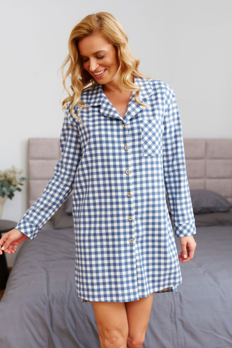 7300 Cămașă de noapte din bumbac cu fermoare - confort și stil - blugi