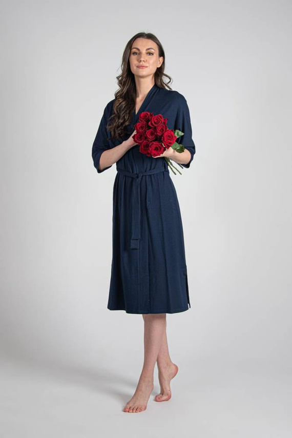 942 Visa Halat lung De Lafense - albastru marin