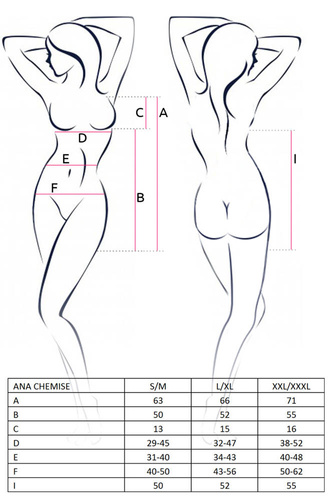 Ana Chemise koszulka damska Passion czarny