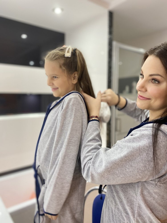 374 / 375 Halat de baie pentru copii Desiree - gri