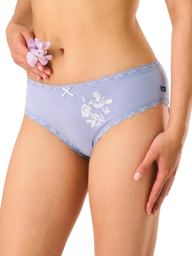 Slip damă midi LPC 576 B26 Key – vâscoză cu bandă din dantelă, 2 buc. Key