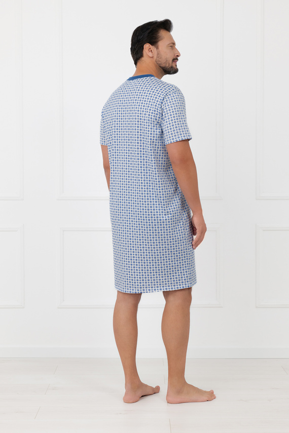 Cămașă de noapte bărbați Niger Italian Fashion bumbac mânecă scurtă