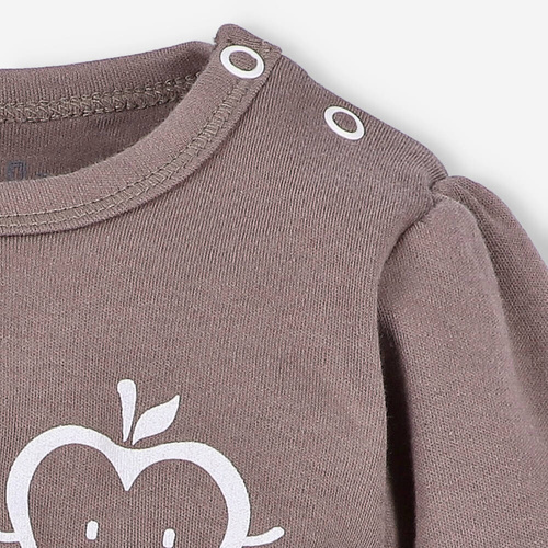 ABN-5296/CZE Body Happy Apples din bumbac organic Nini maro