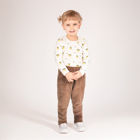 212283 Pantaloni din velur Tola Nicol - bej