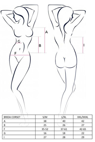 Brida Corset Gorset damski Passion czerwony