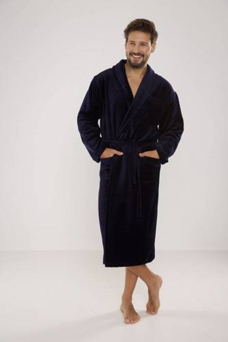 803 / 819 Halat bărbătesc Twin Terry Forex - toate albastru marin (albastru închis)