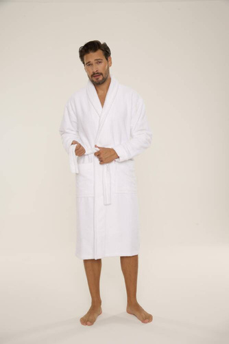 735 Manuele halat de bărbați De Lafense - alb