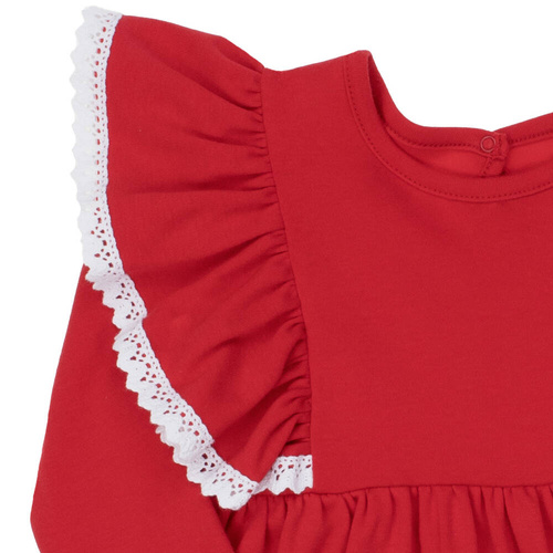 163179 Rochie pentru fete „Magia Crăciunului” Nicol - roșu