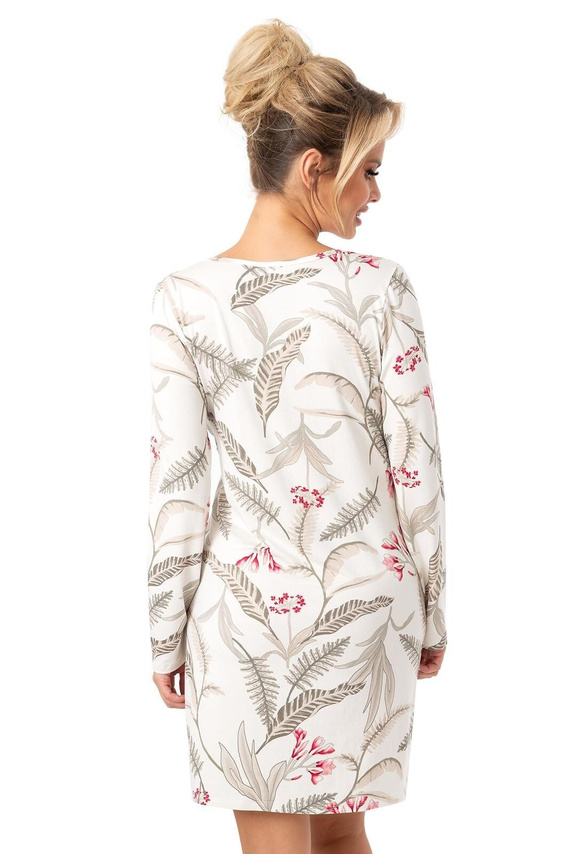 Cămașă de noapte Michelle II Donna – Vâscoză, Mâneci lungi, Ecru | Eleganță și confort