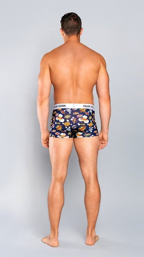 Boom Pantaloni scurți boxeri pentru bărbați Italian Fashion - albastru marin