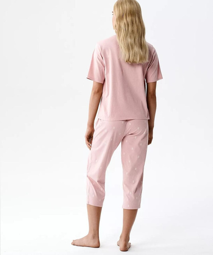 Pijama damă Atlantic NLP-511 bumbac 100% confort pantaloni 3/4