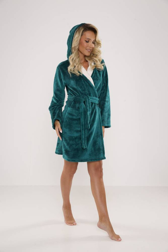 627 Soraya Halat scurt pentru femei Forex - verde / ecru