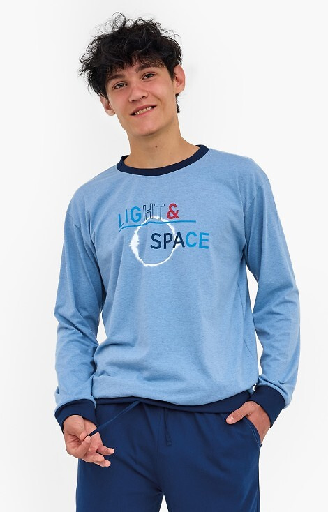 998/57 Pijama pentru tineret Cornette F&Y – bumbac, mâneci lungi, pantaloni