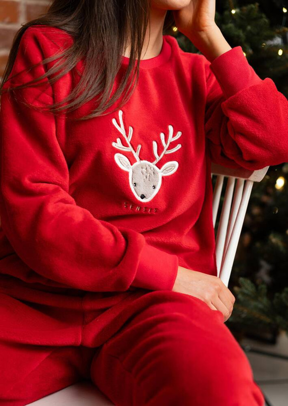 Pijama de damă Sensis Harriet - roșu