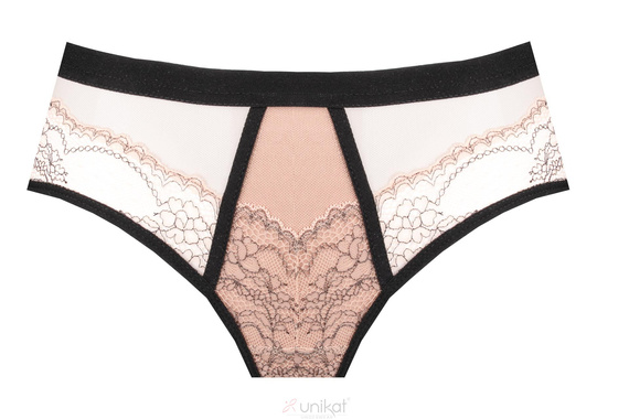 Pantaloni scurți boxer Atina Unikat bej – Lenjerie intimă elegantă pentru femei, confortabilă și feminină