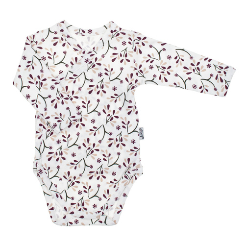 217094 Body din bumbac Alisa Nicol cu ​​maneci lungi - model floral