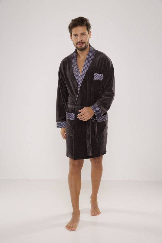 772 Bonjour halat de baie forex pentru bărbați - grafit