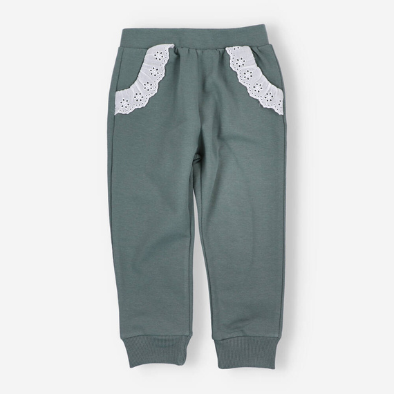 BOB-0012 Pantaloni de trening pentru fete By o Baby green