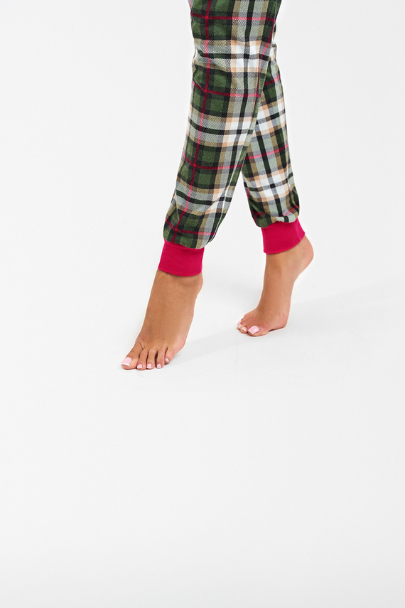 Zonda Pijama de damă cu mânecă lungă și pantaloni lungi Italian Fashion - amaranth/print