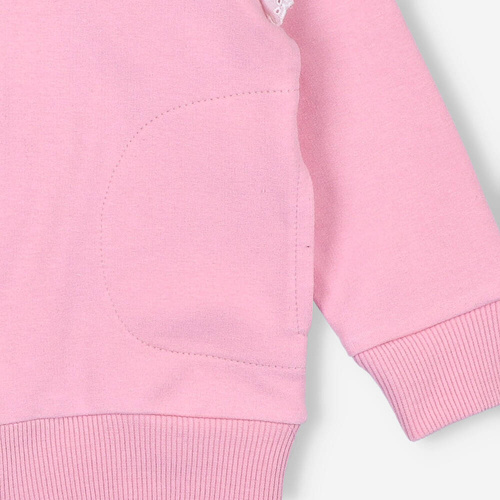 BOB-0005 Hanorac bomber pentru fete By o Baby roz