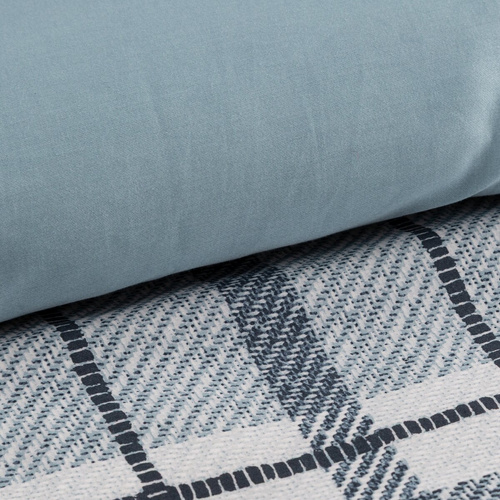 Eurofirany SPRING 95 lenjerie pat 100% bumbac satinat carouri Oeko-Tex