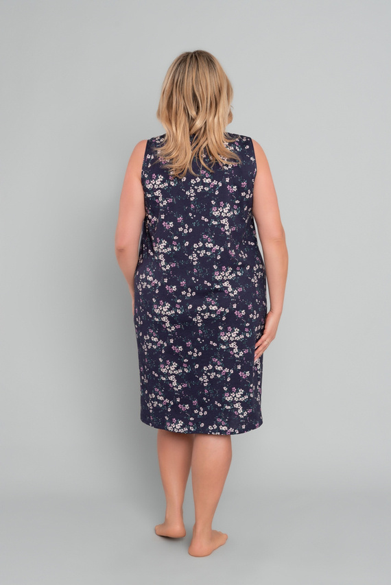 Evita Cămașă de noapte și cămașă de alăptare, cu bretele late Modă italiană - print 