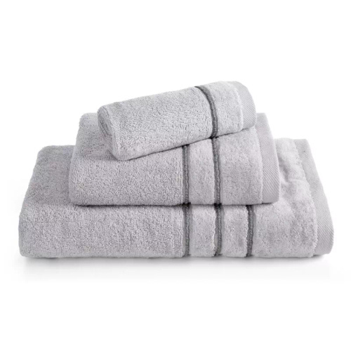 Set prosoape Eurofirany 3 piese moi absorbante elegante premium Sibel silver