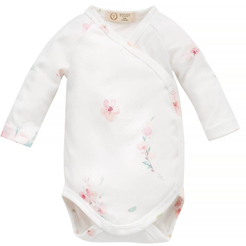 Body cu flori japoneze din bumbac organic Yosoy