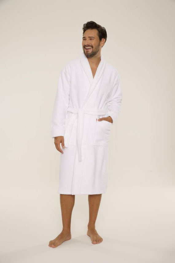 735 Manuele halat de bărbați De Lafense - alb