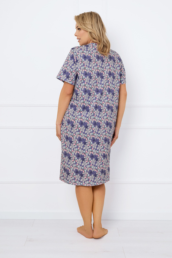 Cămașă de noapte Bonaria, cu mânecă scurtă Italian Fashion - print