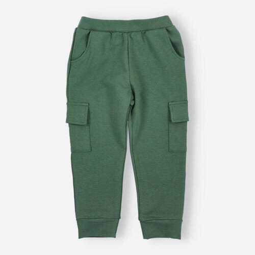 BOB-0010 Pantaloni de trening pentru băieți din material de trening. De o Baby green