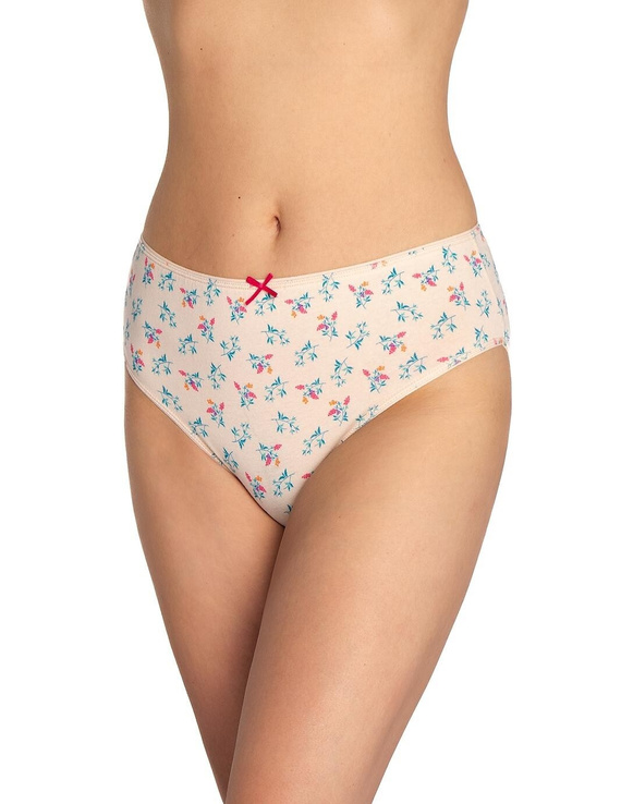 Chiloți de damă L-120BI-94 Lama negru-roșu – bumbac, set de 3, confortabili și clasici