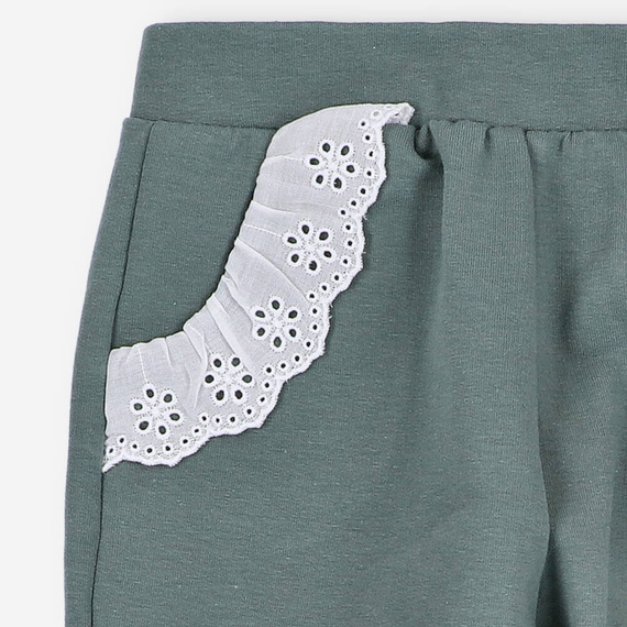 BOB-0012 Pantaloni de trening pentru fete By o Baby green