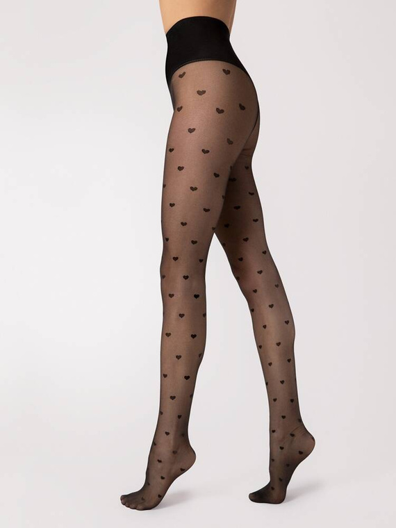 F 5007 Heartbeat Fiore colanti 20 den - negru