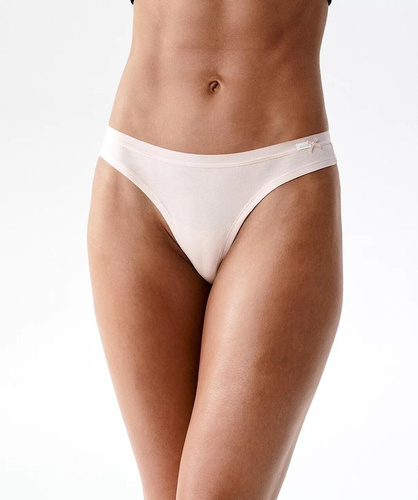 Stringi damă Atlantic 3CLP-017 bumbac set 3 buc talie joasă confort