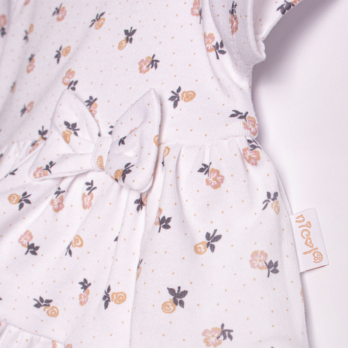 Nicol 220159 body rochiță bebe fete bumbac floral cu volane