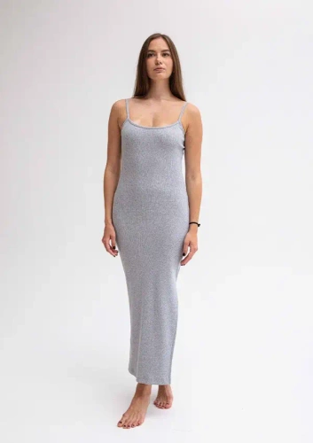 DK-K-P7 Rochie din bumbac DKaren - gri