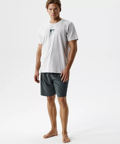 NMP-398 Pijama Bărbați Vară 100% Bumbac Peach