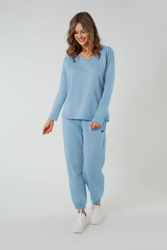 Madri Pantaloni pentru femei Italian Fashion - albastru