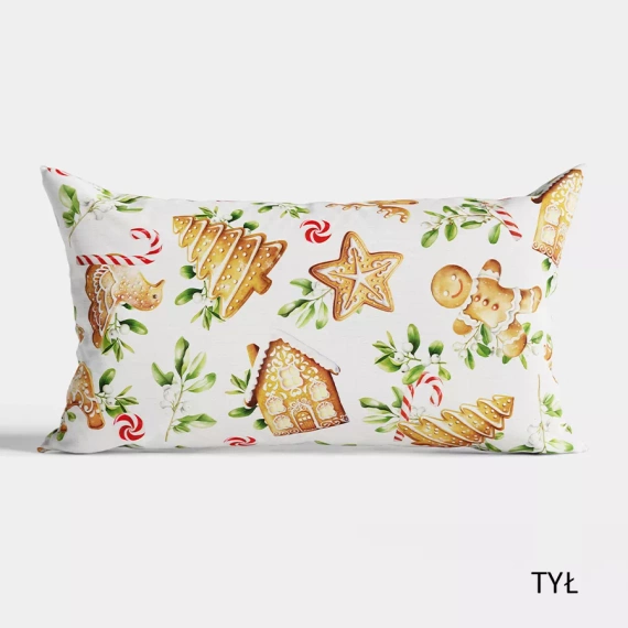 TBN016 Turtă dulce pernă de Crăciun Marquisette albă