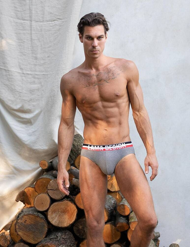 M-1051 SD Slip bărbați Lama negru gri