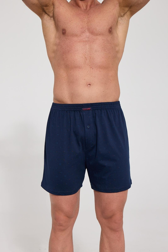 Boxeri bărbați Cornette Comfort 002/358, 008/358 bleumarin – largi, din bumbac