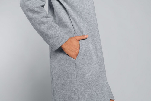 Halat cu fermoar pentru femei Grafi Italian Fashion- melange 