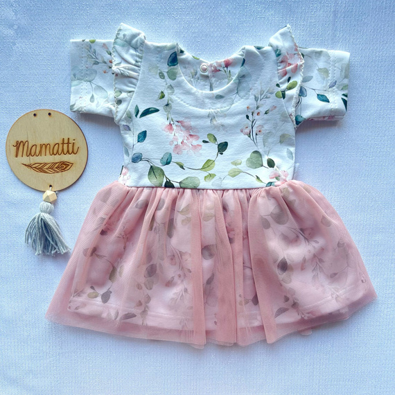 SH029 Rochie de fetita Mamatti cu maneca scurta