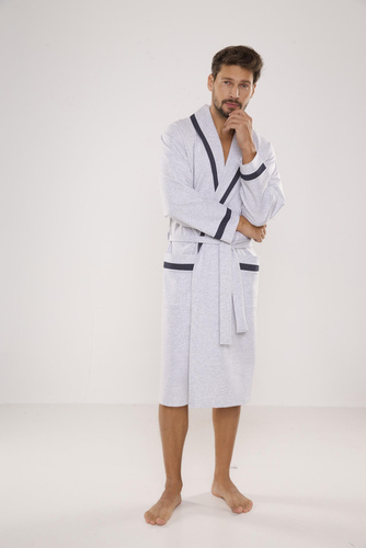 564 Halat pentru bărbați Bruno De Lafense - melange deschis 