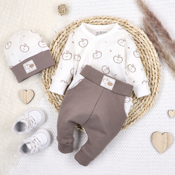 ABN-5304/CZE Pantaloni de trening din bumbac organic Happy Apples Nini