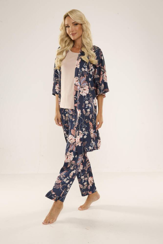 722 Lurdes Pijama de damă De Lafense - albastru marin