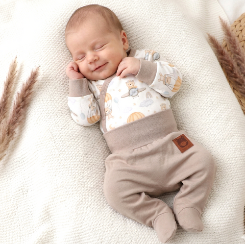 ABN-5501 Sky Journey Nini Envelope Bodysuit | Bumbac organic pentru nou-născuți