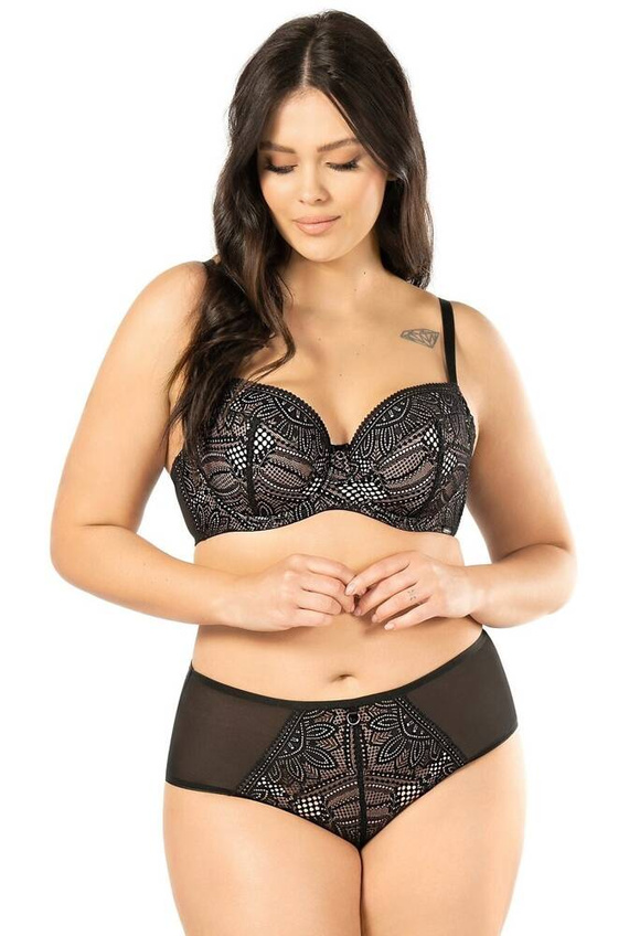 Desire Pantaloni scurți de damă Nipplex negru bej