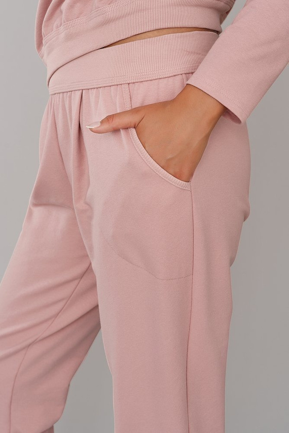 Karina Ladies set cu mânecă lungă, pantaloni Italian Fashion - albastru pudră 